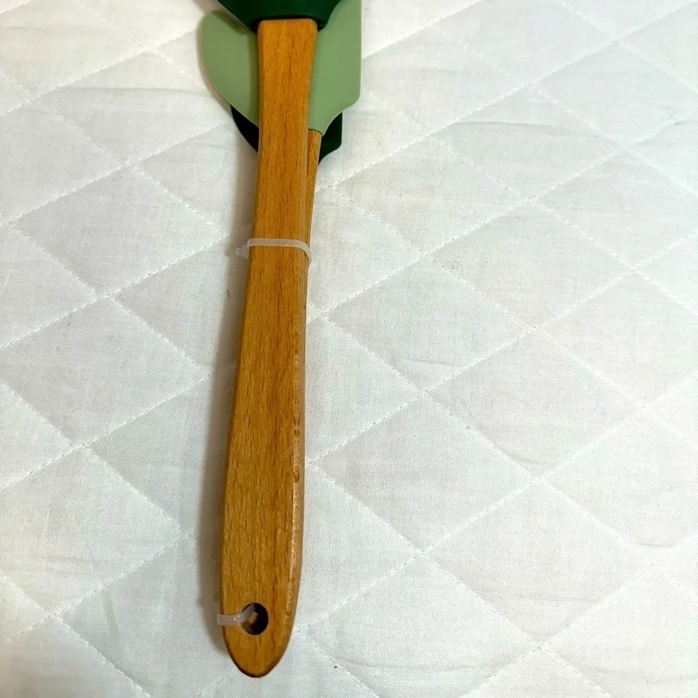 CWC 3 Piece Set Spatula With Wooden Handles 12”,10”,8”Christmas Cook With Color